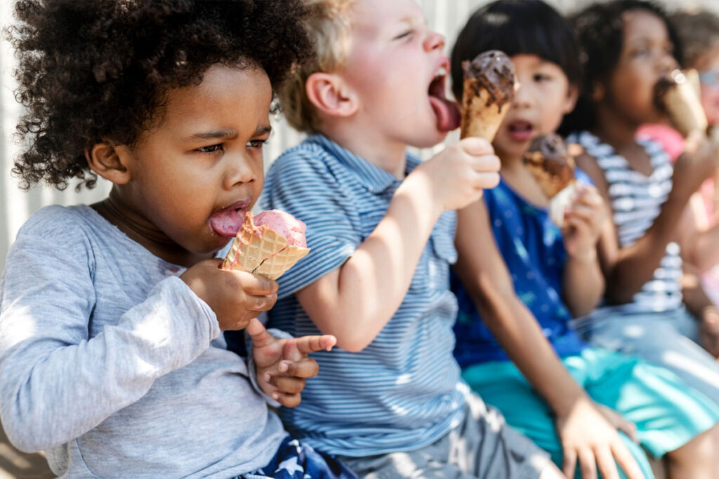 IJskar op kinderfeestje