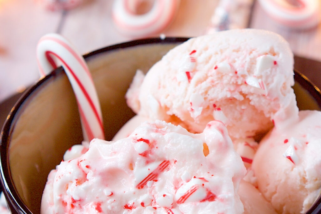 Kerst toetjes maken met schepijs