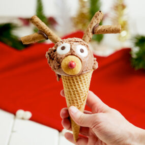 Kerst toetjes maken met schepijs