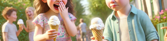 Kinderpret met ijsjes