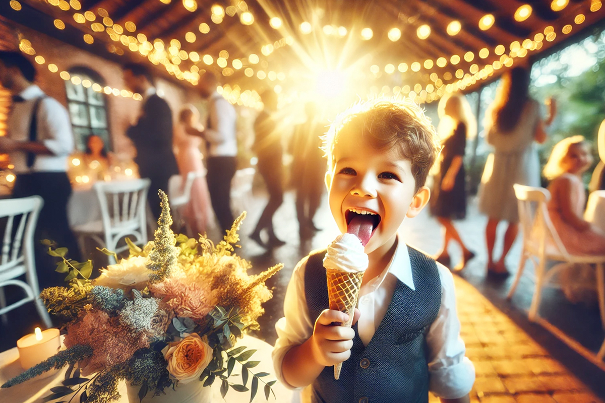 IJskar als dessert op bruiloft