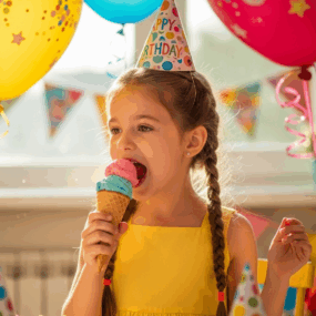 ijskar huren voor een kinderverjaardag