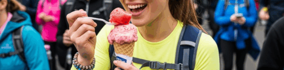 ijskar voor een wandelvierdaagse