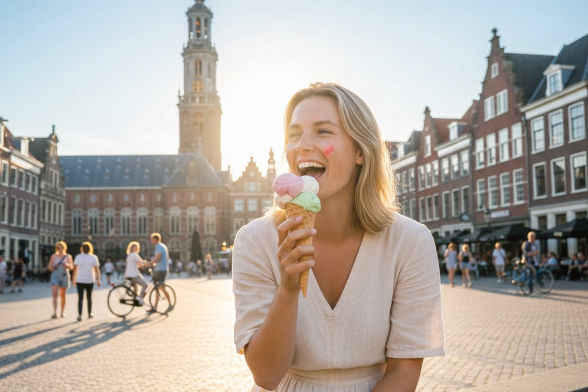 IJskar op locatie in Groningen