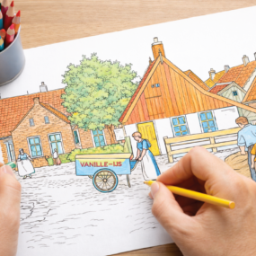 Kleurplaat ijskar van Jante